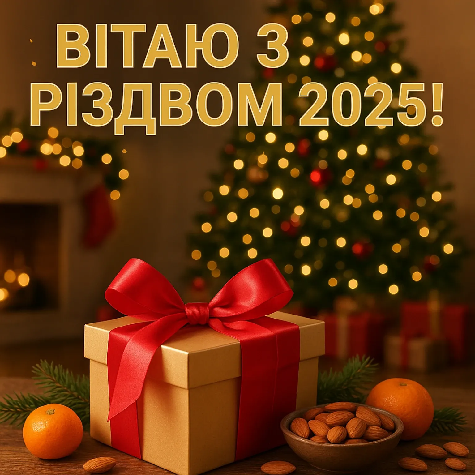 Привітання з Різдвом 2025 у картинках-листівках, віршах та прозі