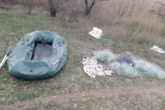 Сітки на Базавлуку: на Дніпропетровщині зупинили незаконний вилов риби