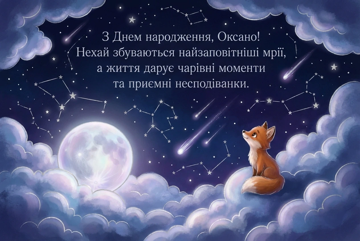 оксана з днем народження