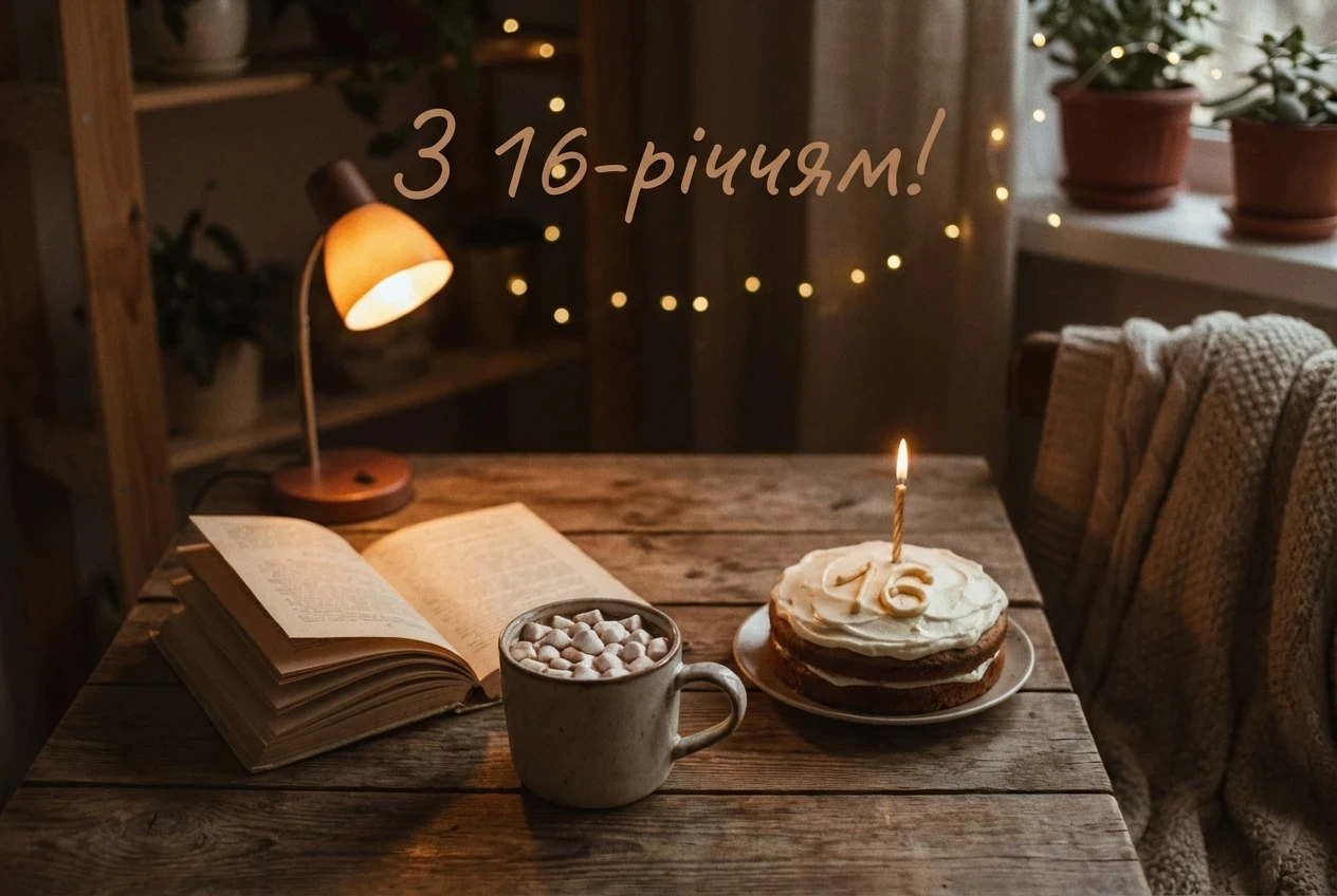 з днем народження 16 років