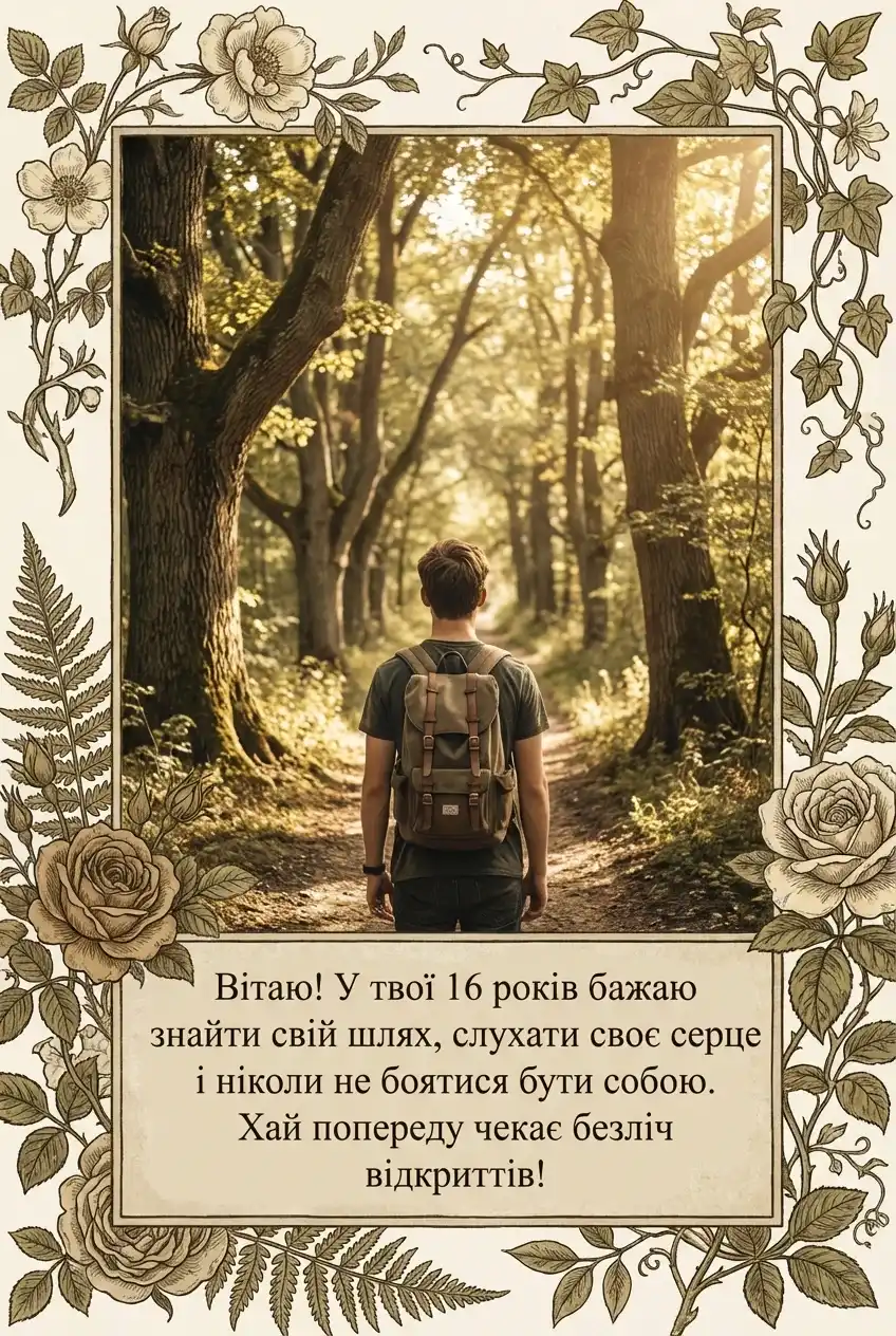 з днем народження 16 років