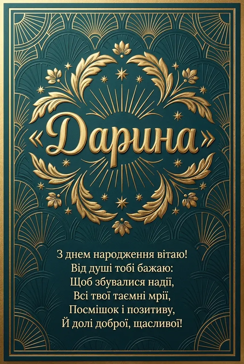 з днем народження Дарина