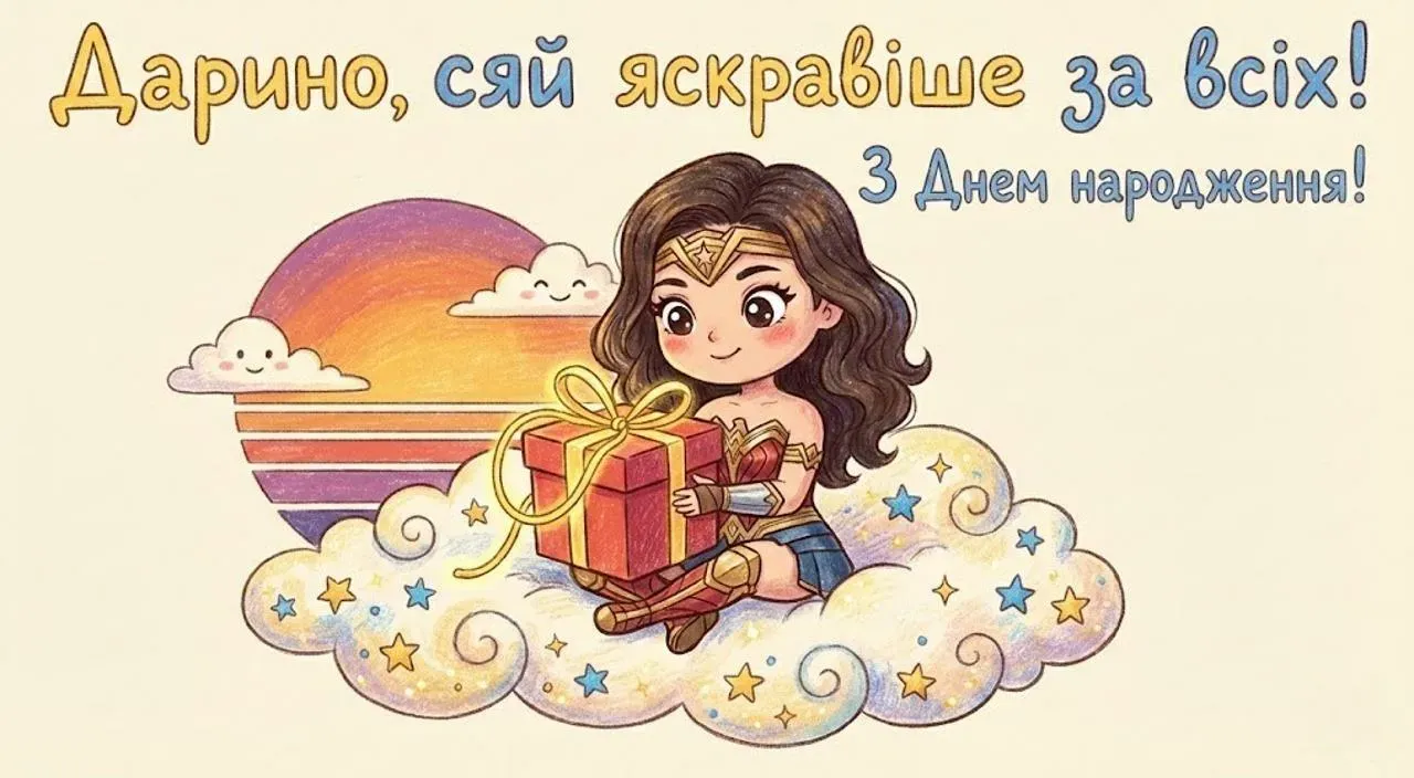 Привітання з днем народження для Дарини