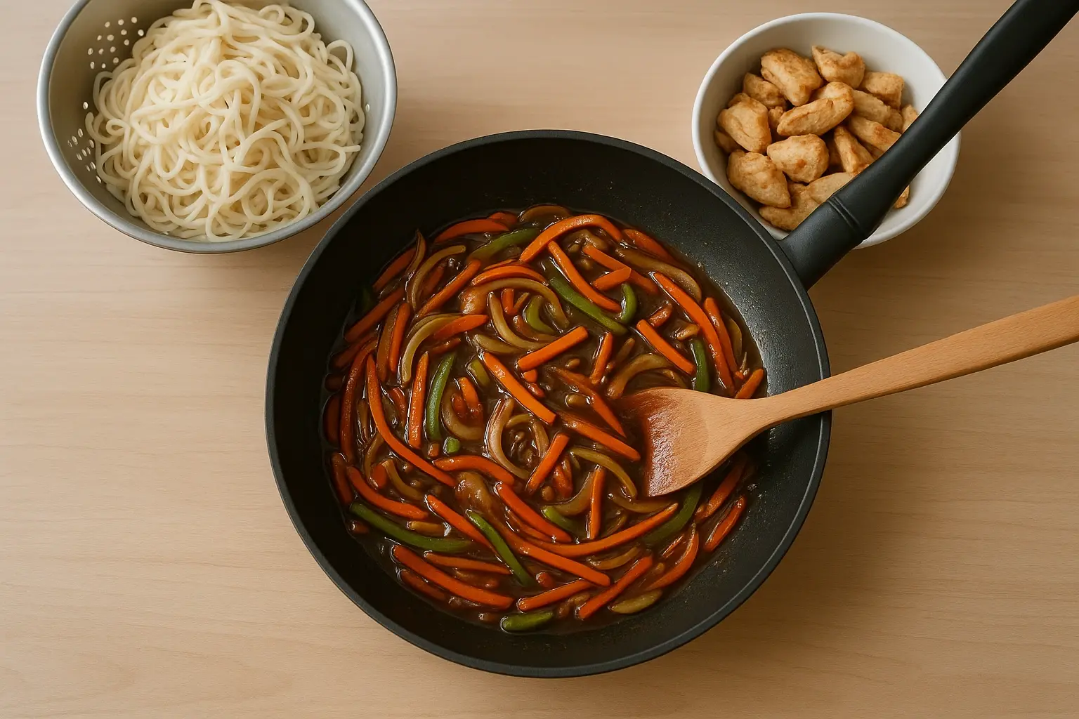лапша з куркою
