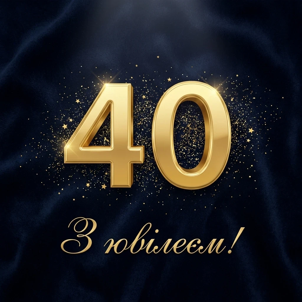 з ювілеєм 40 з ювілеєм 40