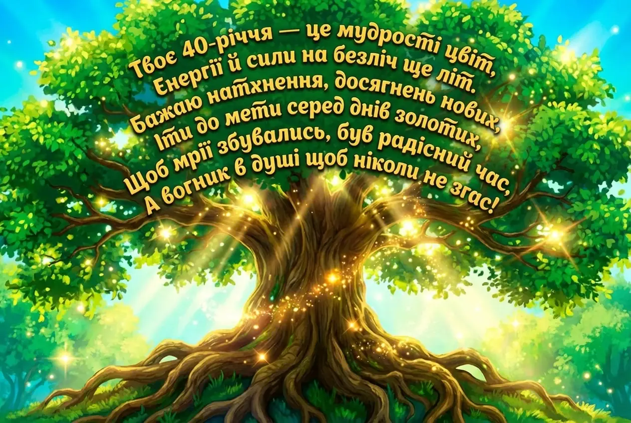 з ювілеєм 40 з ювілеєм 40