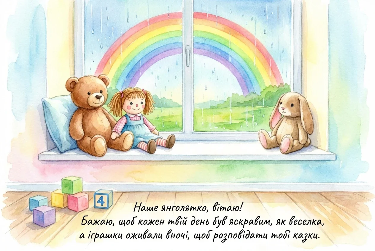 привітання з днем народження внучці 4 роки