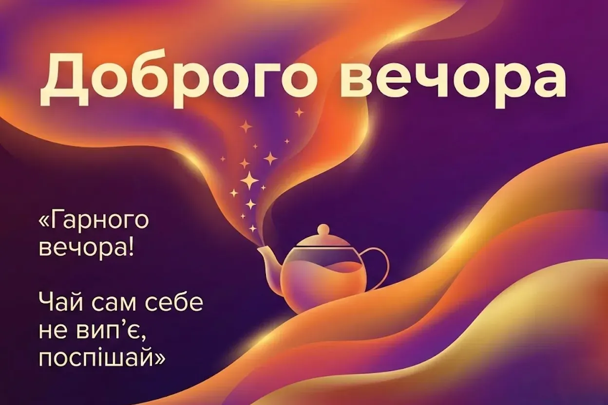 Листівки з побажанням доброго вечора: душевна добірка для затишку та гарного настрою