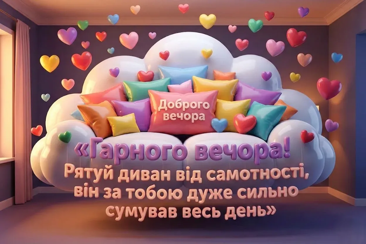 Листівки з побажанням доброго вечора: душевна добірка для затишку та гарного настрою