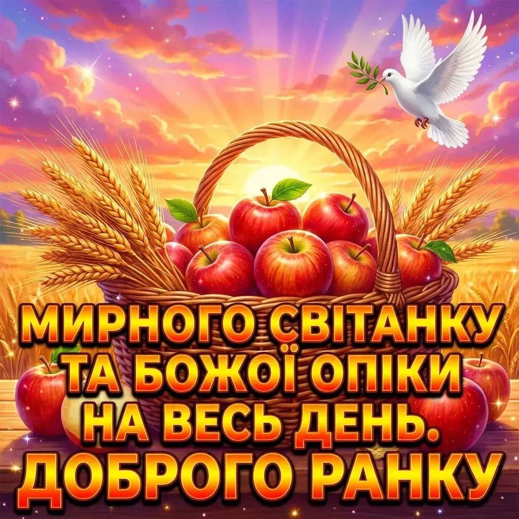 Християнські привітання з добрим ранком: душевні побажання та мирні листівки