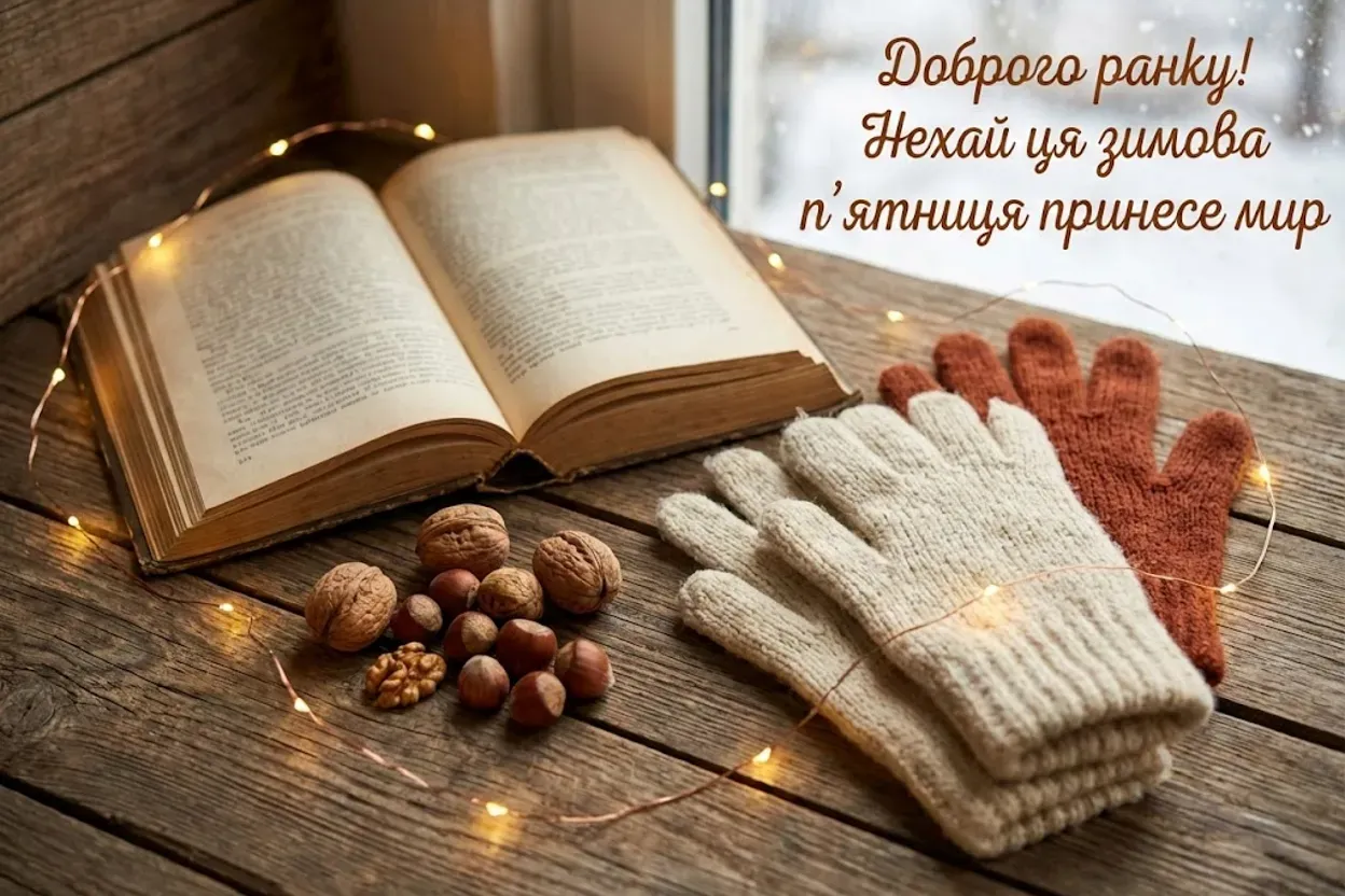 Доброго ранку, п’ятниця: душевні зимові картинки та натхненні побажання