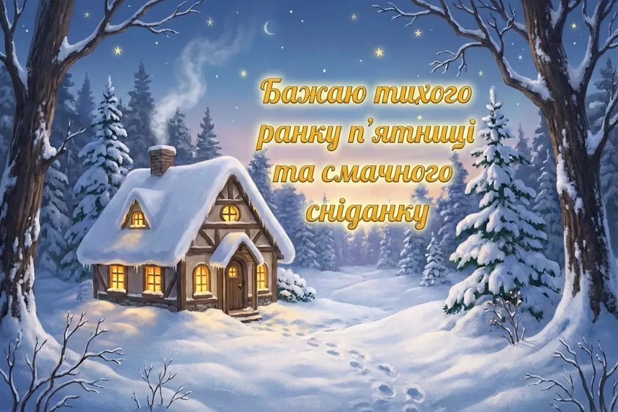 Доброго ранку, п’ятниця: душевні зимові картинки та натхненні побажання