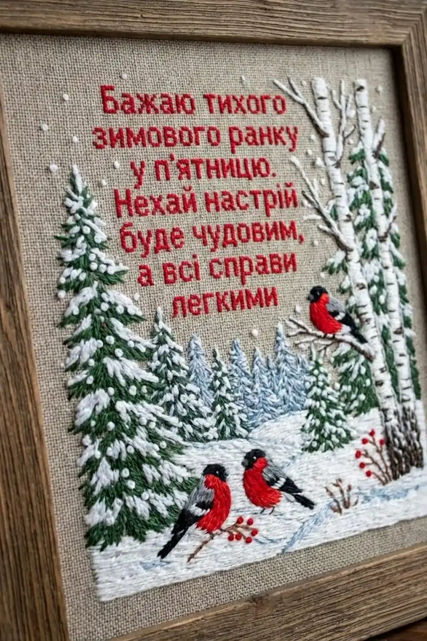 Доброго ранку, п’ятниця: душевні зимові картинки та натхненні побажання