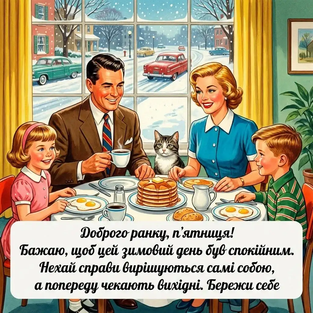 Доброго ранку, п’ятниця: душевні зимові картинки та натхненні побажання