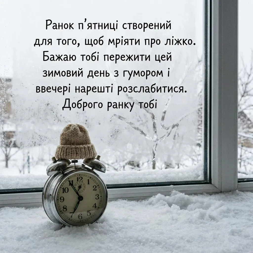 Доброго ранку, п’ятниця: душевні зимові картинки та натхненні побажання