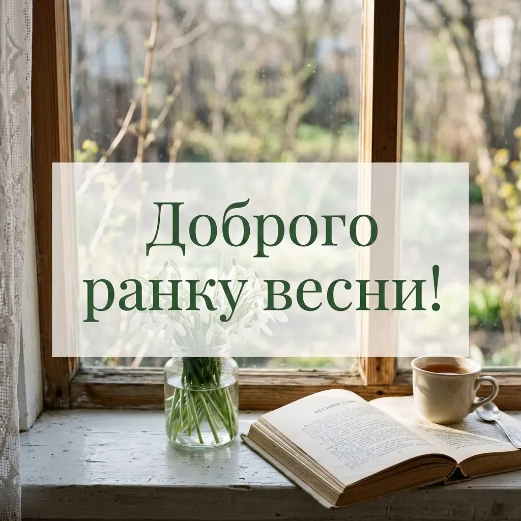 Доброго ранку весни: картинки та весняні листівочки для душевного настрою
