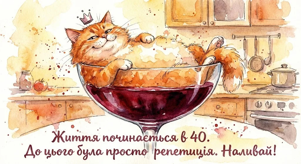 Привітання з ювілеєм на 40 років