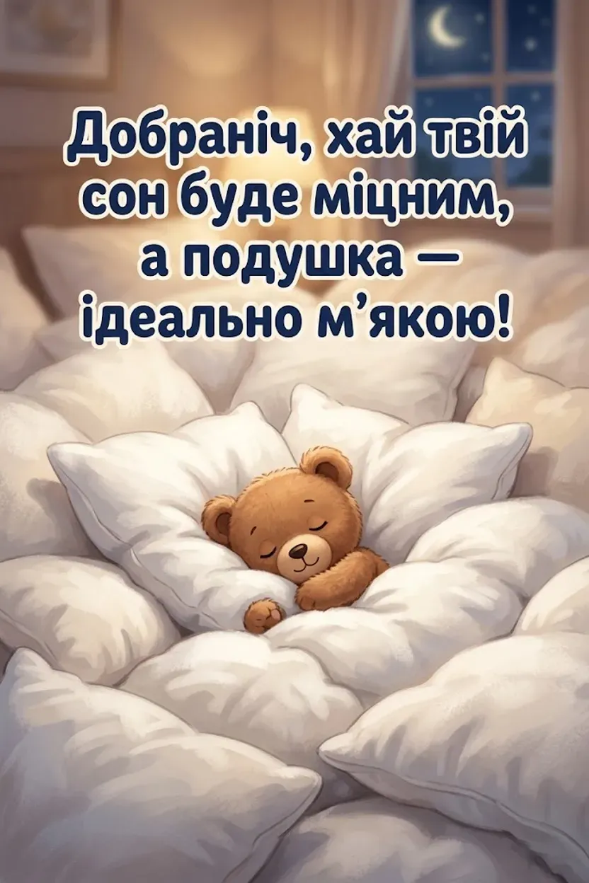 Листівки доброго вечора та спокійної ночі: душевна добірка для затишного відпочинку
