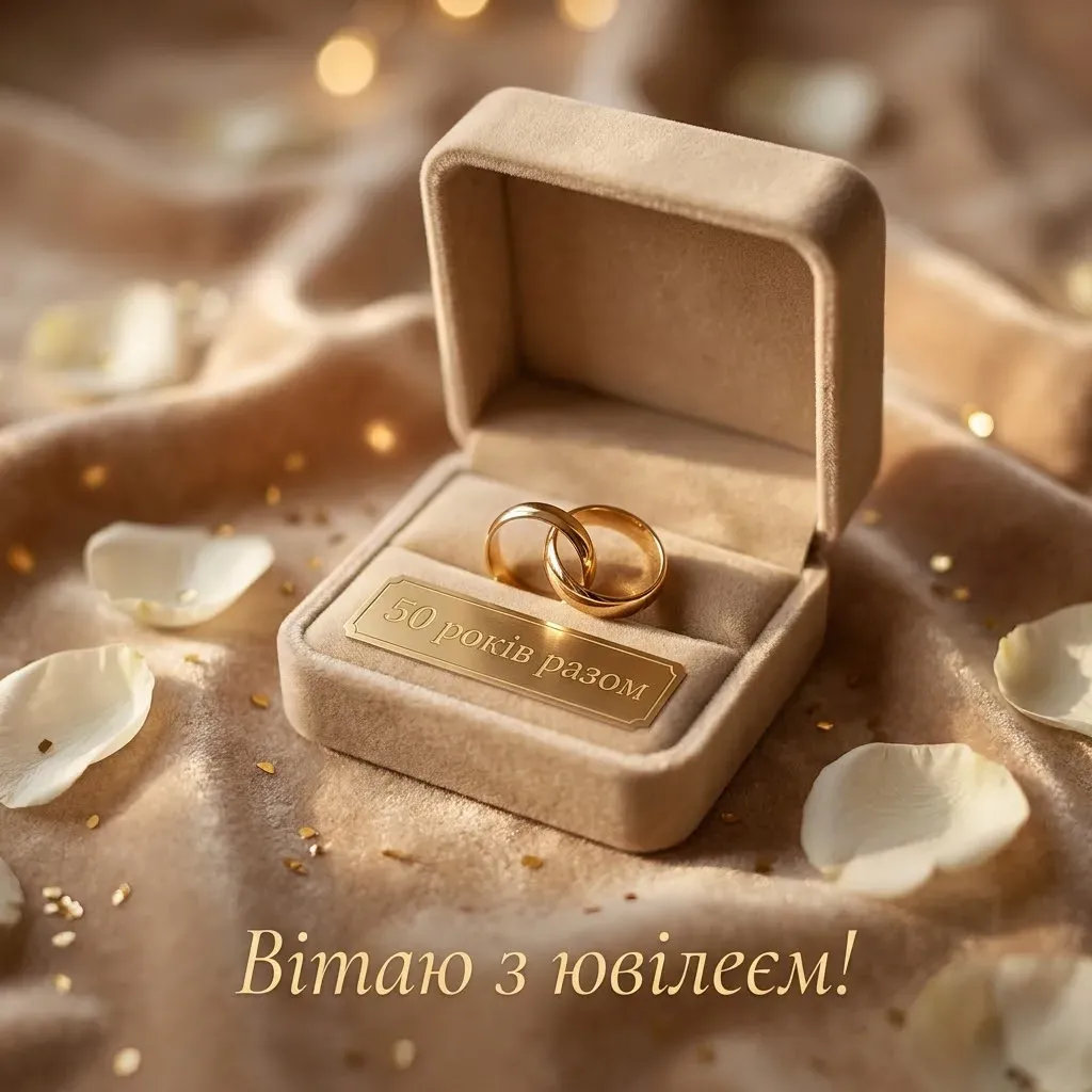 50 років весілля: добірка найкращих листівок та побажань своїми словами