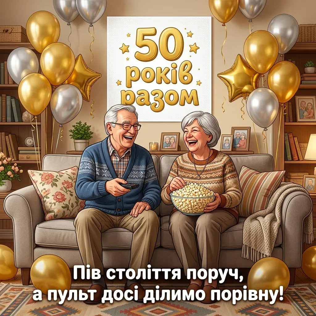 50 років весілля: добірка найкращих листівок та побажань своїми словами