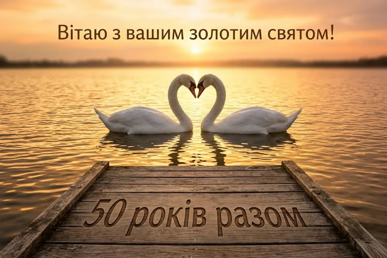 50 років весілля: добірка найкращих листівок та побажань своїми словами