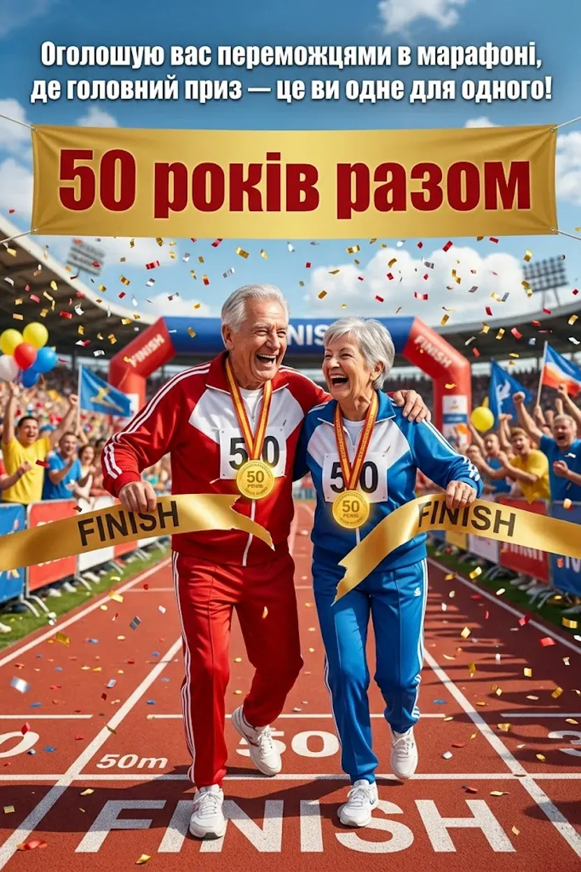 50 років весілля: добірка найкращих листівок та побажань своїми словами