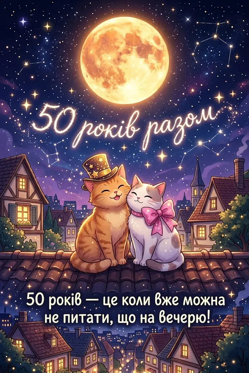 50 років весілля: добірка найкращих листівок та побажань своїми словами