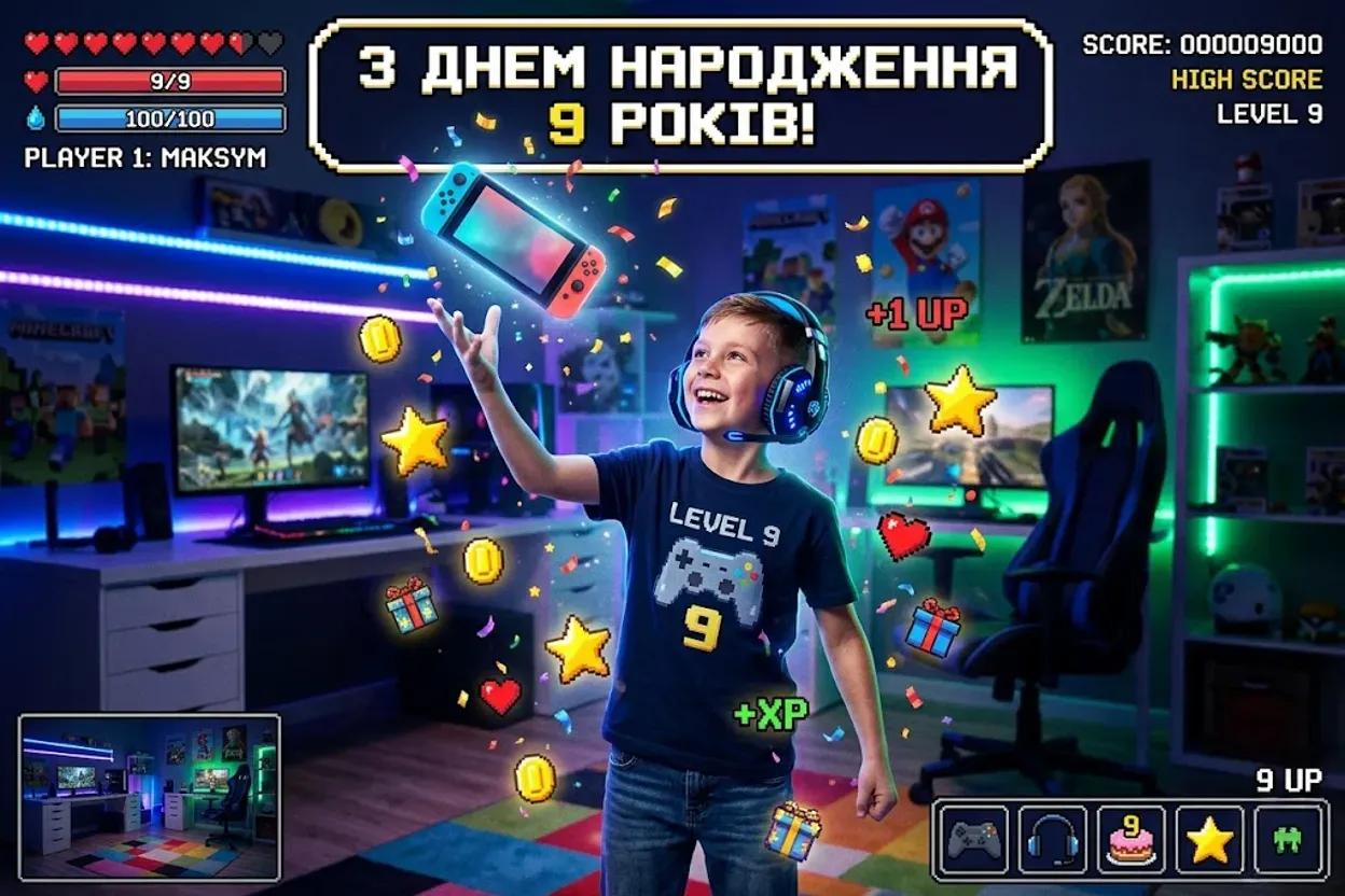 З днем народження, чемпіоне: щирі вітання для 9-річного хлопця