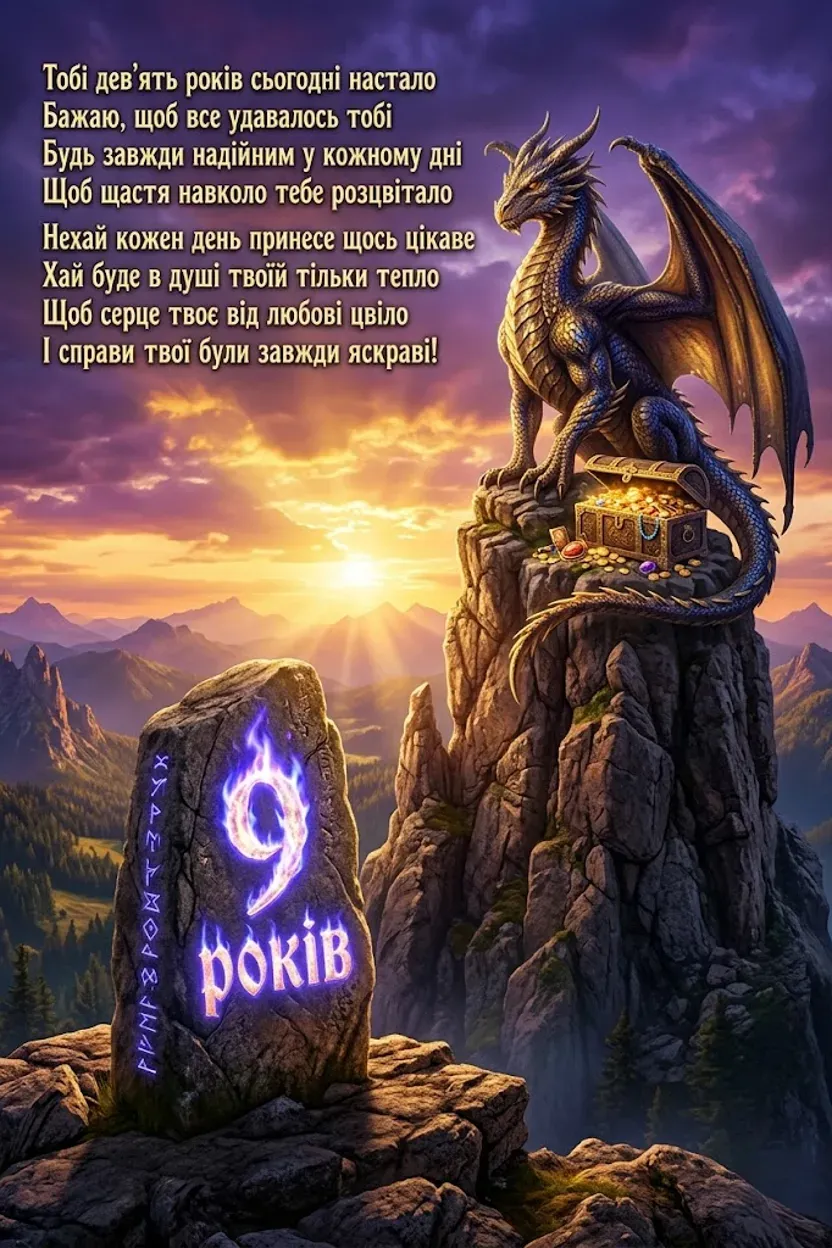 З днем народження, чемпіоне: щирі вітання для 9-річного хлопця