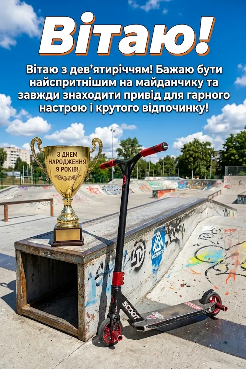 З днем народження, чемпіоне: щирі вітання для 9-річного хлопця
