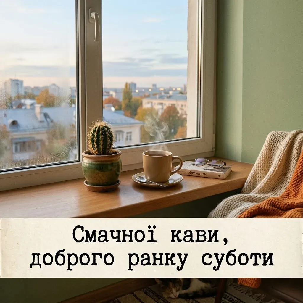 Нові картинки доброго ранку суботи: душевні та яскраві привітання для вихідного дня