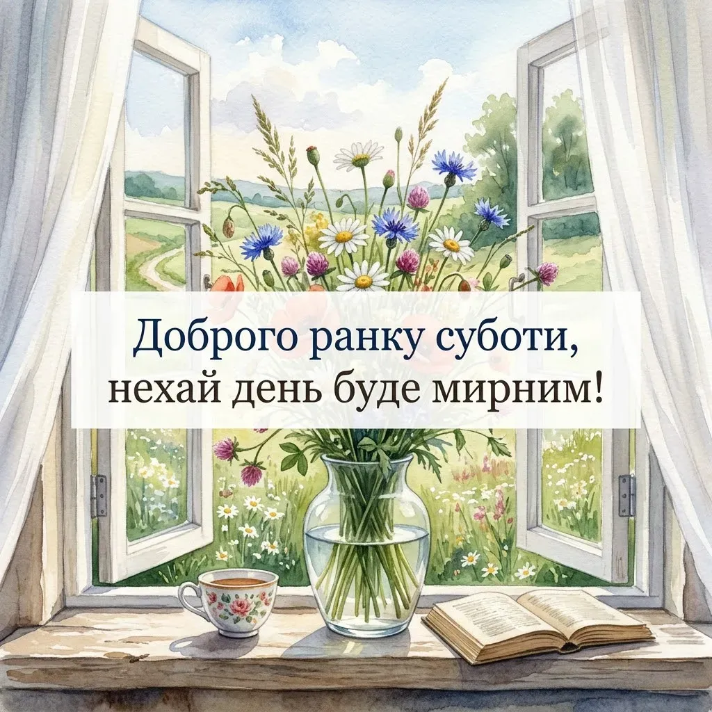 Нові картинки доброго ранку суботи: душевні та яскраві привітання для вихідного дня