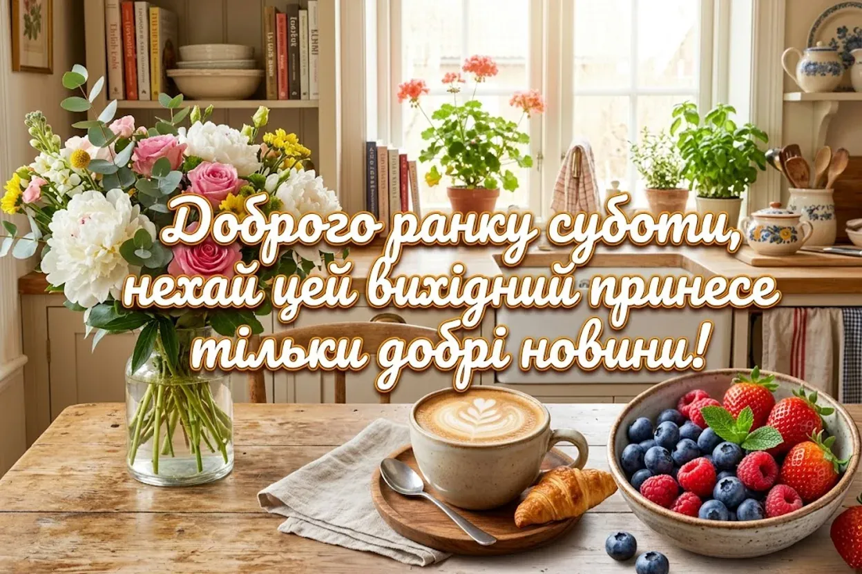 Нові картинки доброго ранку суботи: душевні та яскраві привітання для вихідного дня