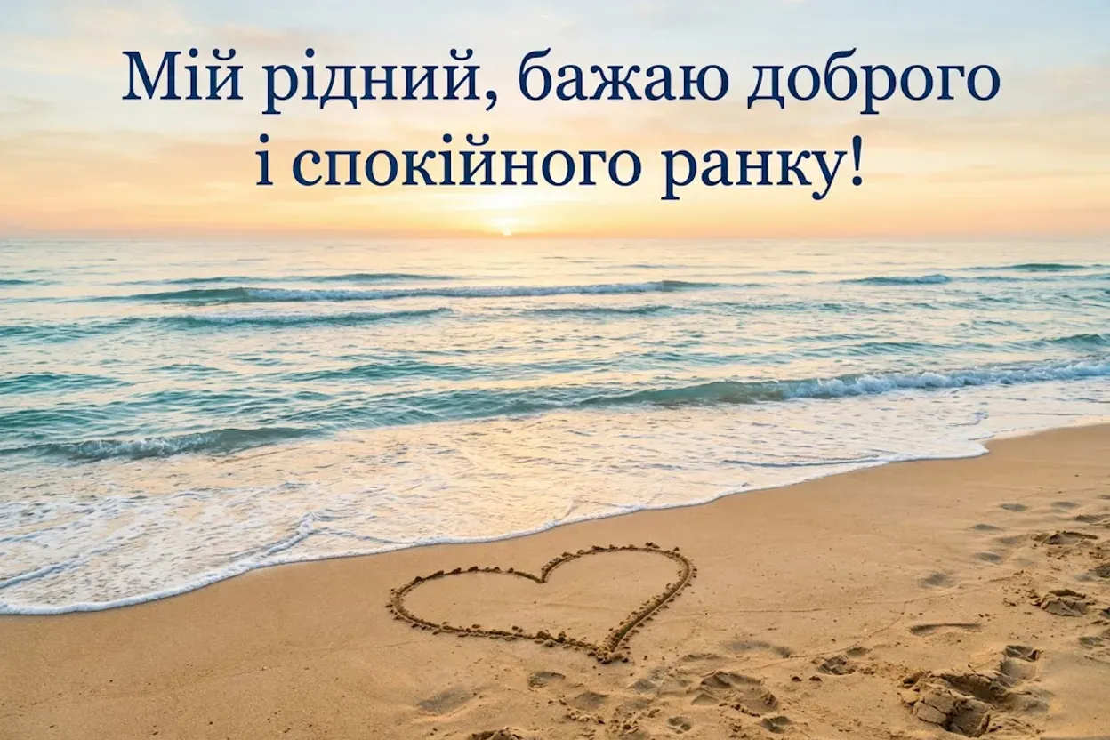 Доброго ранку своїми словами коханому: душевні побажання та ніжні листівки