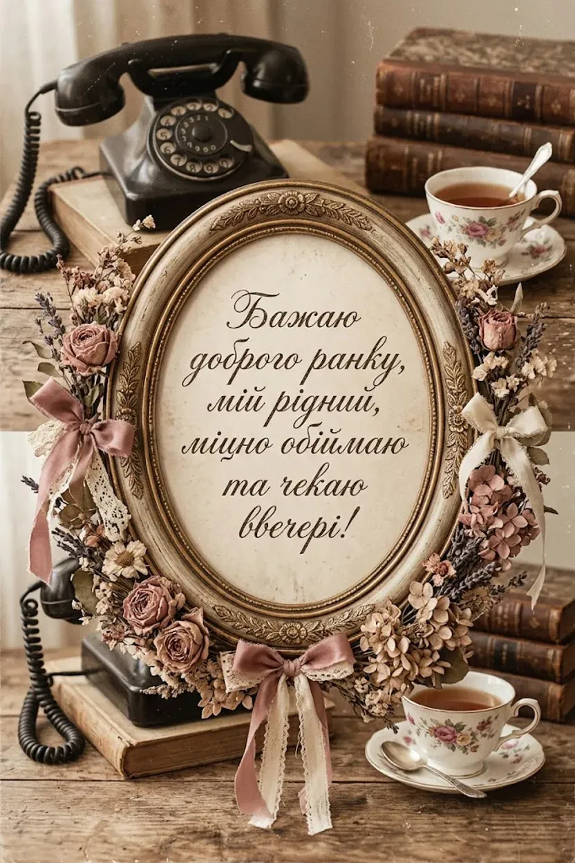 Доброго ранку своїми словами коханому: душевні побажання та ніжні листівки