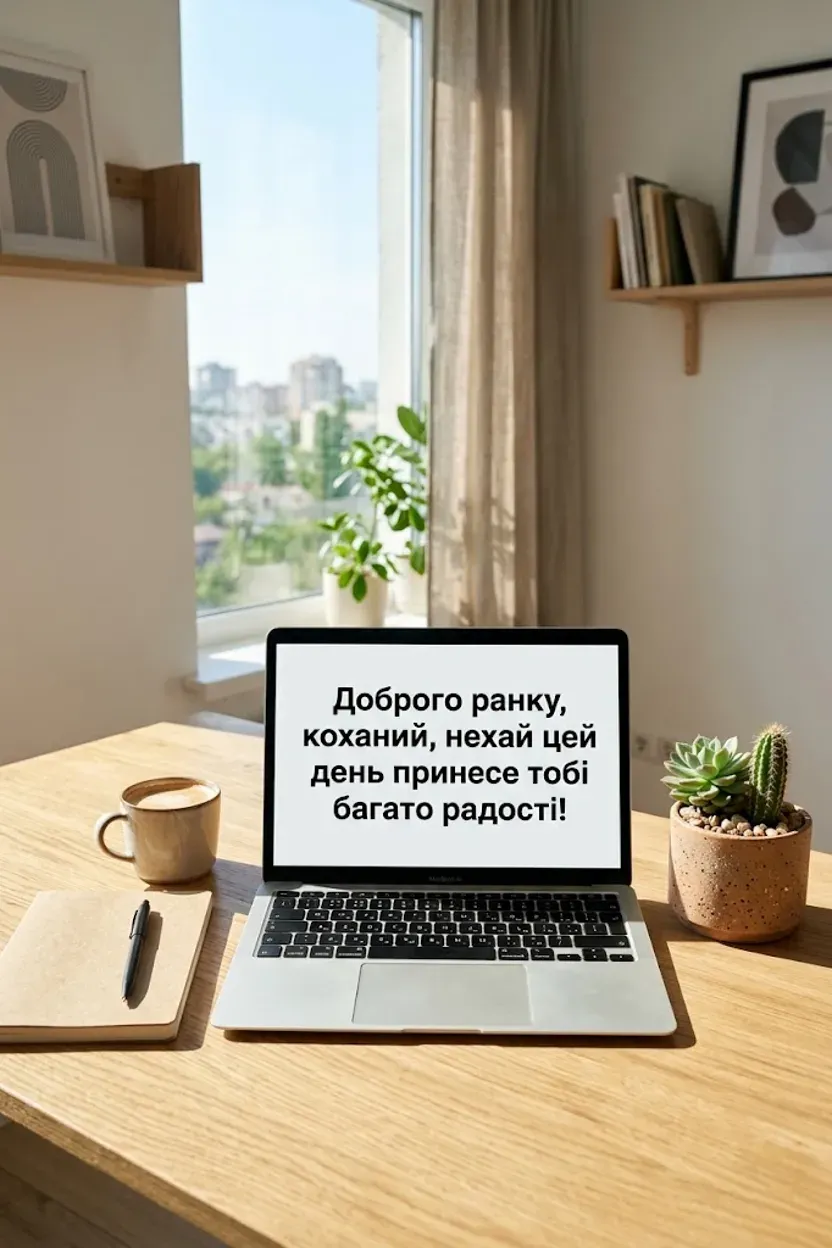 Доброго ранку своїми словами коханому: душевні побажання та ніжні листівки