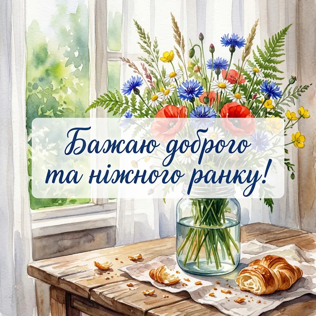Доброго ранку своїми словами коханому: душевні побажання та ніжні листівки