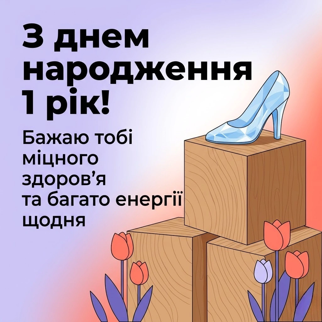Найтепліші привітання для похресниці на 1 рік від хрещених батьків