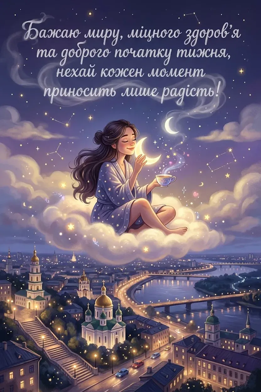 Доброго початку тижня: щирі побажання та красиві листівки для натхнення