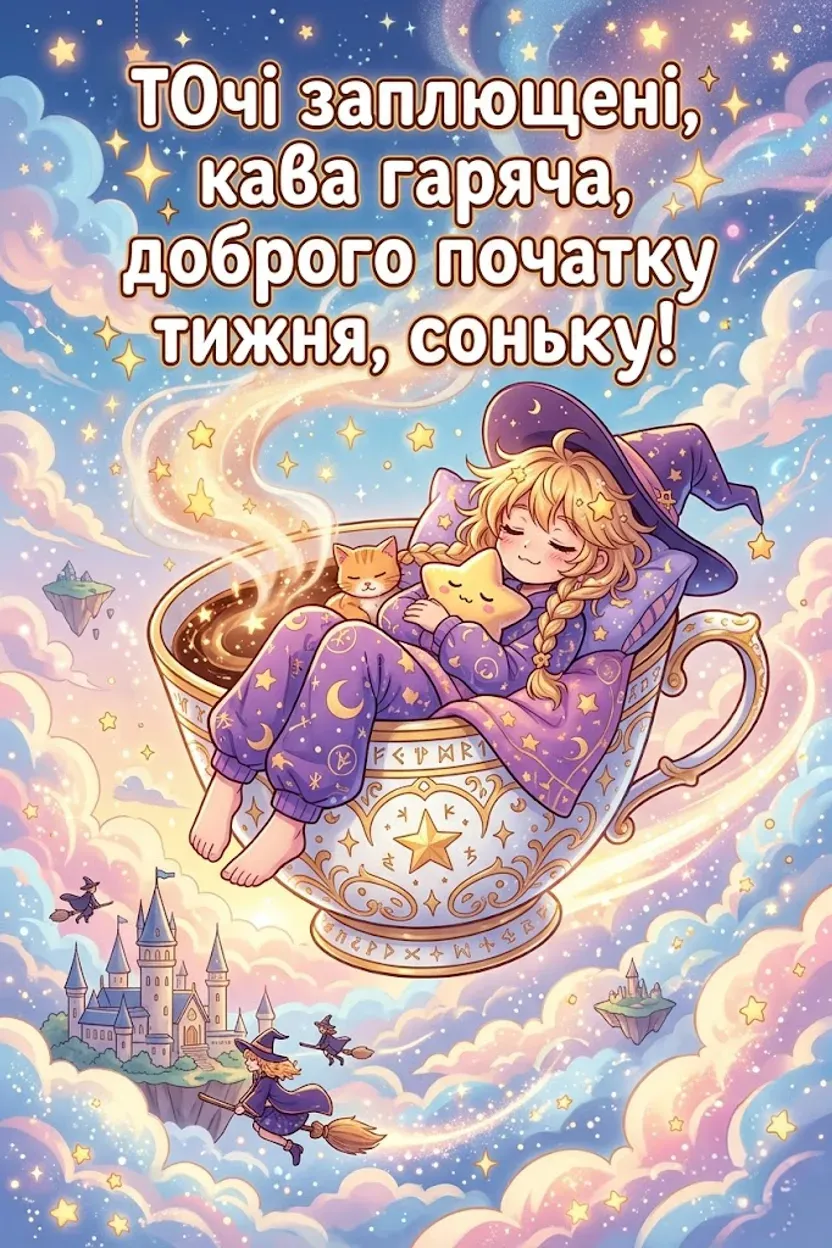 Доброго початку тижня: щирі побажання та красиві листівки для натхнення