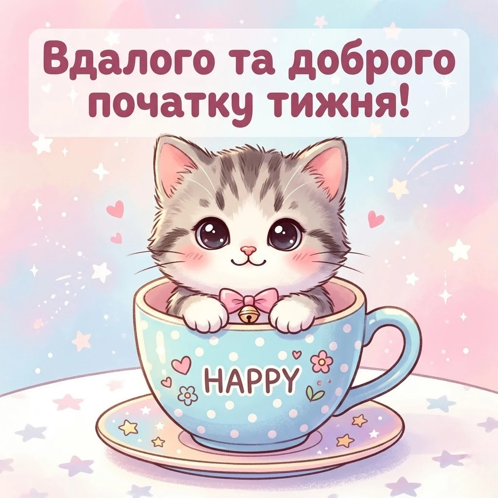Доброго початку тижня: щирі побажання та красиві листівки для натхнення