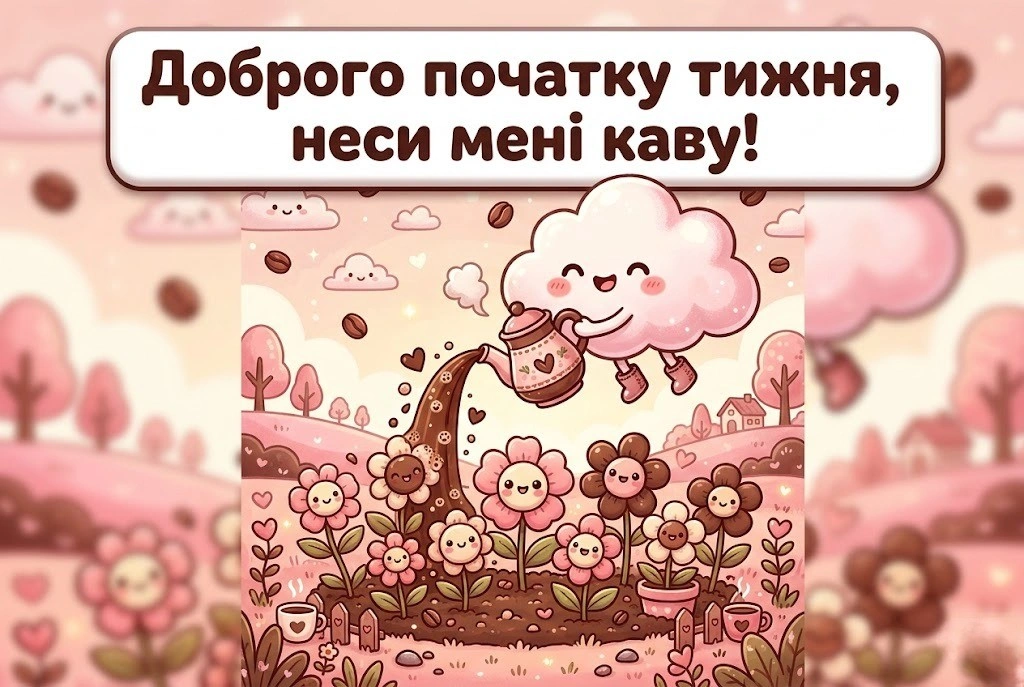 Доброго початку тижня: щирі побажання та красиві листівки для натхнення