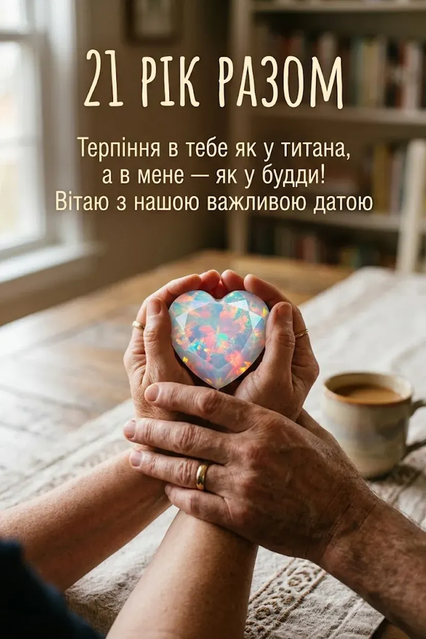 Що побажати на опалове весілля: 21 рік міцного кохання