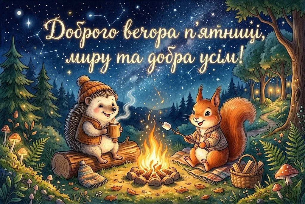 Доброго вечора п’ятниці та гарних вихідних: душевні картинки та щирі побажання