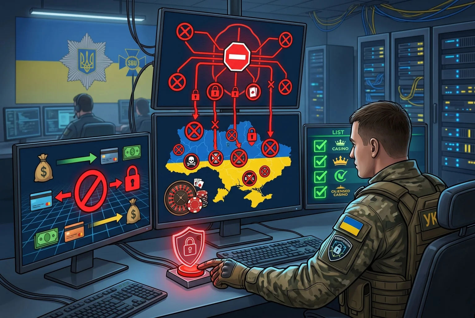 В Украине усилили блокировку нелегальных онлайн казино