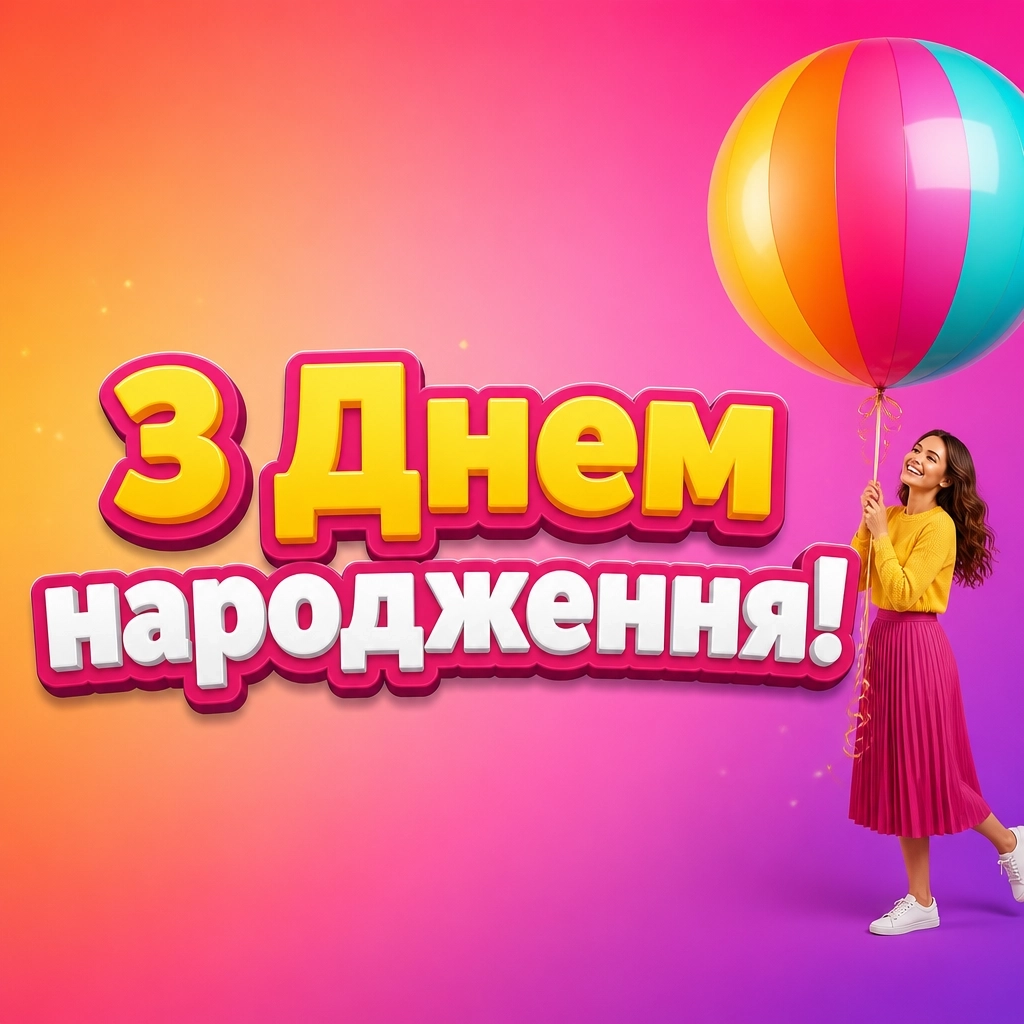 українські привітання з днем народження жінці