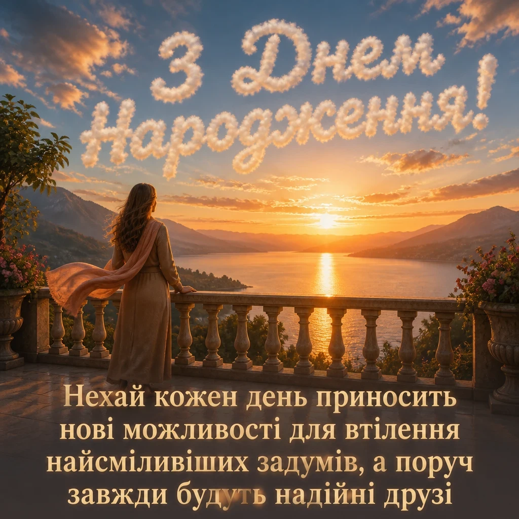 українські привітання з днем народження жінці