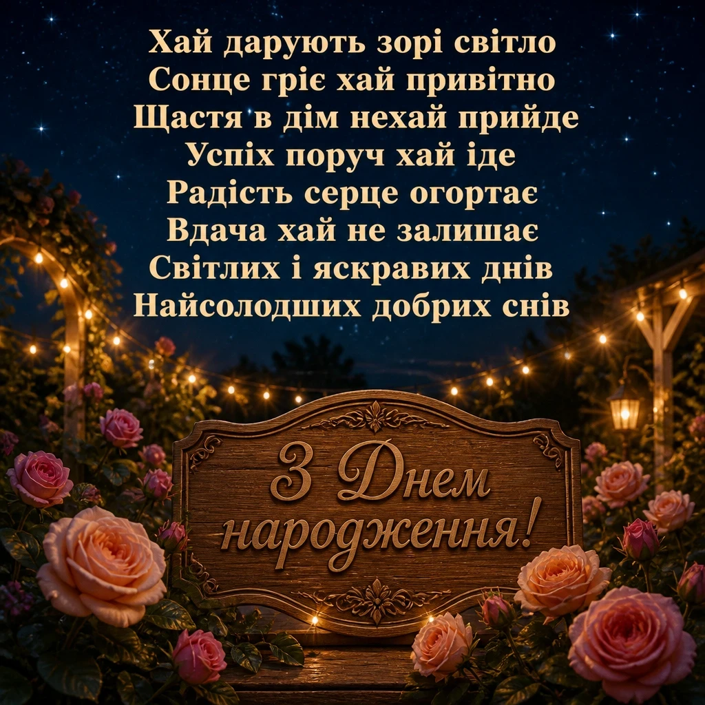 українські привітання з днем народження жінці