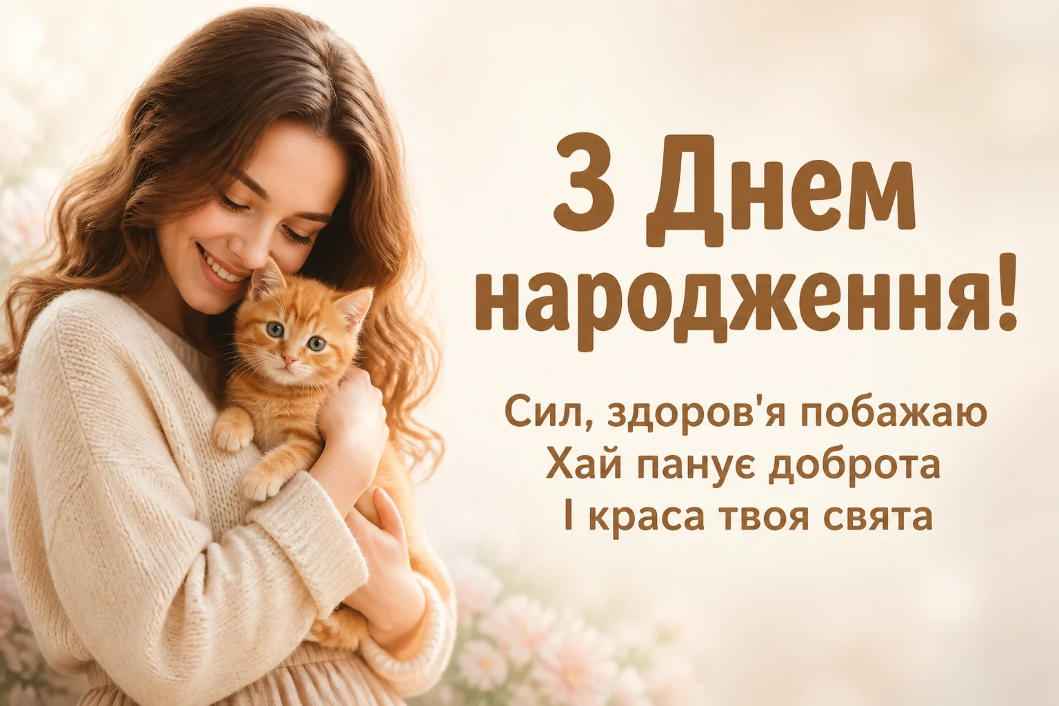 українські привітання з днем народження жінці