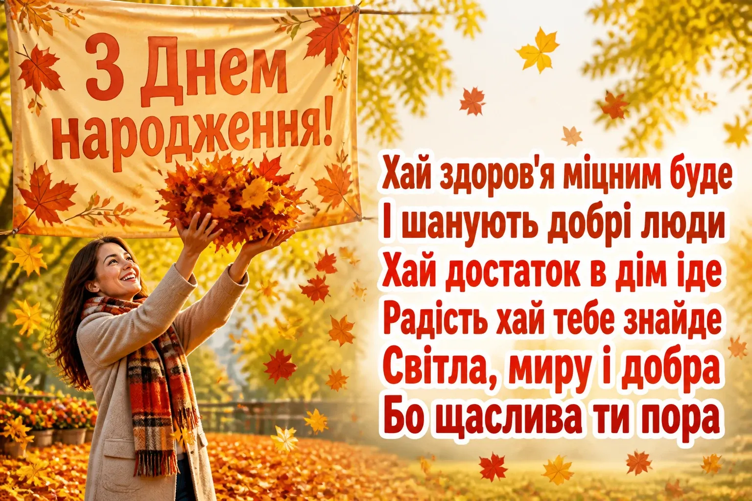 українські привітання з днем народження жінці